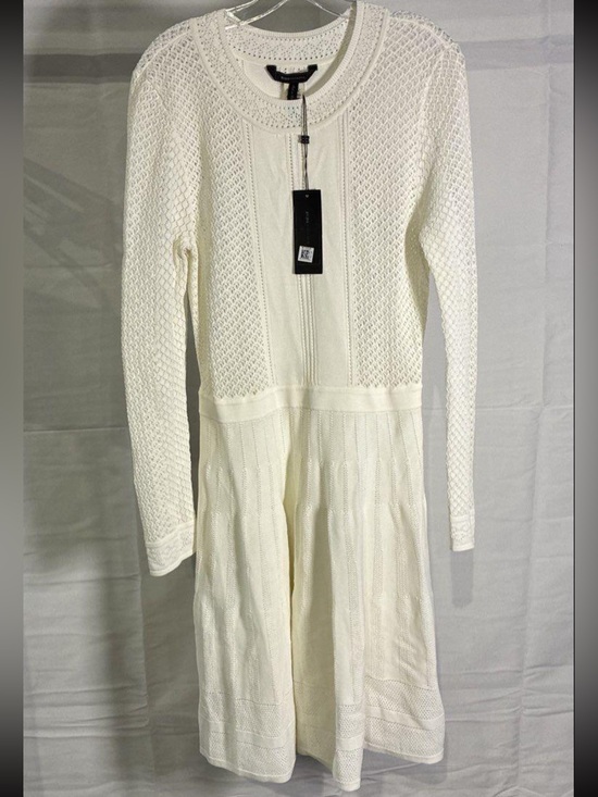 BCBGMaxAzria Dresses & Skirts - NWT BCBG Gardenia Knit Long Sleeve Fit-and-Flare Midi Dress Sz L